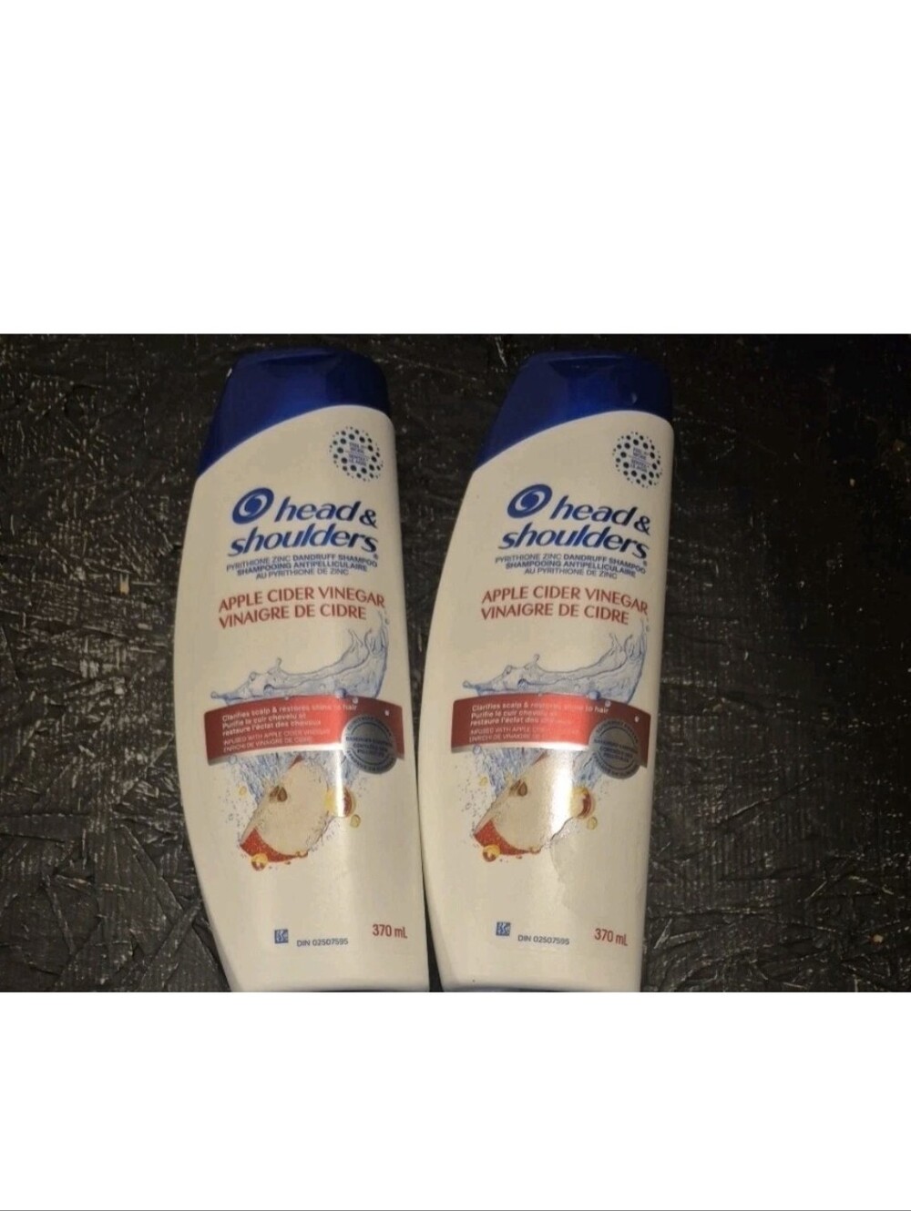 2 New Head & Shoulders Apple Cider Vinegar Dandruff Shampoo. Clarifies Scalp